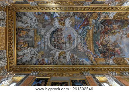 Rome, Italy - March 24, 2018: Colonna Palace Of Paliano In Rome, Italy.  The Palace Has Been Home To