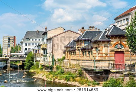 Typical French Buildings In Epinal, The Vosges Department Of France
