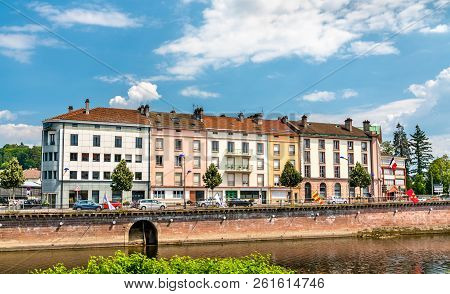 Typical French Buildings In Epinal, The Vosges Department Of France