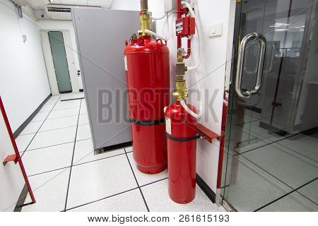 Data Center Room Bangkok Thailand:- August 6, 2018:- Fm-200 Suppression Systems, Fm200 Gas Flooding 
