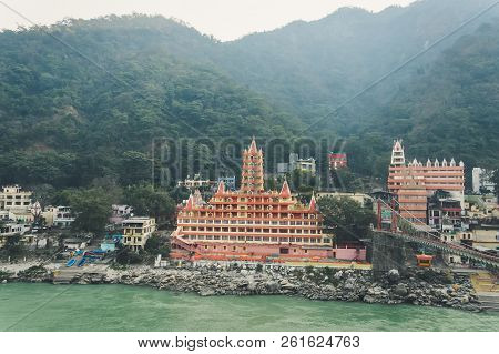 Trayambakeshwar Temple In Rishikesh, India. Trayambakeshwar Is Believed To Be One Of The Twelve Jyot