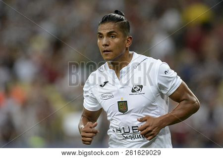 Rio, Brazil - October 04, 2018: Edison Preciado Player In Match Between Fluminense And Deportivo Cue
