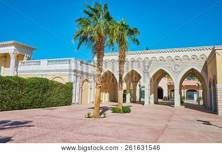 The Picturesque Italian Styled Logia, Decorated With Lion Medalions, Divides The Lezeih Street From 