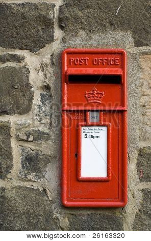 britiske røde postbox, letter box