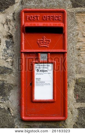 britiske røde postbox, letter box