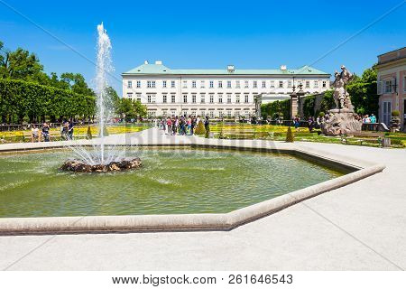 Salzburg, Austria - May 18, 2017: Mirabell Palace Or Schloss Mirabell Is A Historical Building In Sa