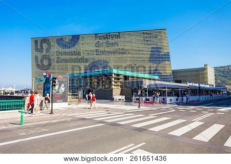 San Sebastian, Spain - September 29, 2017: The Kursaal Congress Centre And Auditorium Is A Complex W