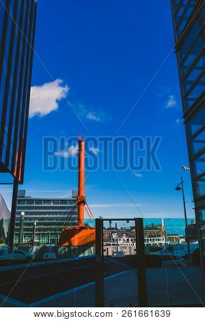 Dublin, Ireland - September 26th, 2018: The Diving Bell In Dublin Docklands