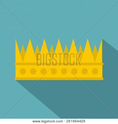 Regal Crown Icon. Flat Illustration Of Regal Crown Icon For Web