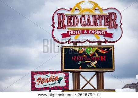 May 10 2017 - West Wendover, Utah: The Red Garter Casino, Located In West Wendover, A Town On The Ut