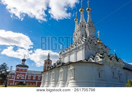 Vyazemsky Ioanno-predtechensky Monastery. Church. Autumn Day In Russia