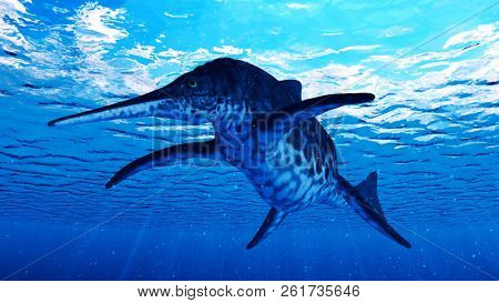 3d rendered illustration of a Shonisaurus