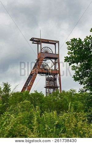 Ferris Wheel Over Coal Mine Forbach Lorraine France