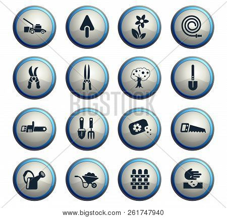Landscape Design Web Icons For User Interface Design