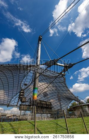 Munich, Germany - Sept 8, 2018: The Roof Of The Munich Olympic Stadium (munchner Olympiastadion 1972