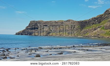 The  Talisker Beach Is Near The Village Of Carbost On The Isle Of Skye
