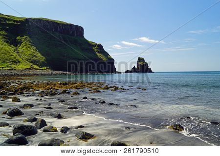 The  Talisker Beach Is Near The Village Of Carbost On The Isle Of Skye