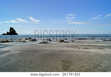 The  Talisker Beach Is Near The Village Of Carbost On The Isle Of Skye