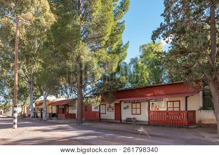 Loxton, South Africa, August 7, 2018: A Street Scene In Loxton In The Northern Cape Province. A Lodg