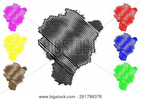 Yaroslavl Oblast (russia, Subjects Of The Russian Federation, Oblasts Of Russia) Map Vector Illustra