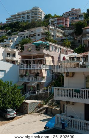 Ulcinj, Montenegro - September 12, 2018. Ulcinj A Historic Town Located On The Southern Coast Of Mon