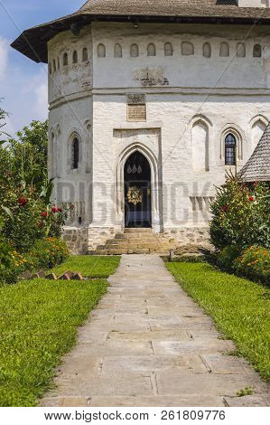 Deatil Of St John Baptist Church In Suceava, Romania
