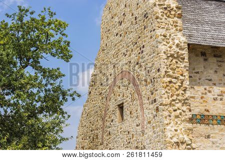 Defensive Wall Detail Of Suceava Medieval Fortress
