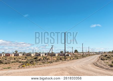 Fraserburg, South Africa, August 7, 2018: View Of The Ammerville Township In Fraserburg In The North