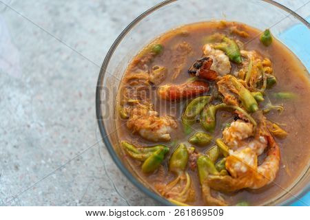 Hot And Sour Katuri Flower Soup At Street Food
