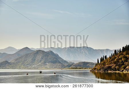 Skadar Lake. National Park. Famous Place. Montenegro. Summer