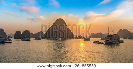 Sunset In Halon Bay, Vietnam