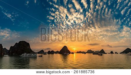 Sunset In Halon Bay, Vietnam