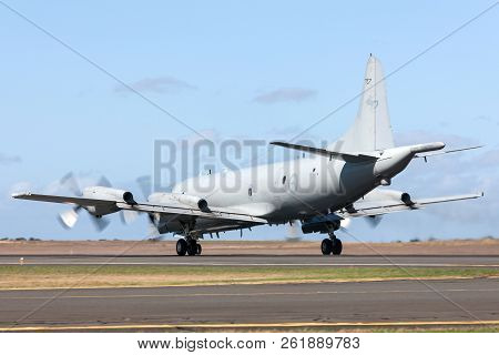 Avalon, Australia - March 2, 2013: Royal Australian Air Force (raaf) Lockheed Ap-3c Orion Maritime P