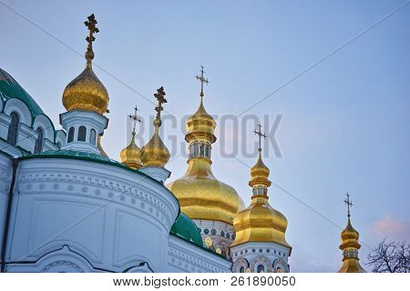 Uspensky Cathedrall Of The Kiev-pechersk Lavra. Ukraine