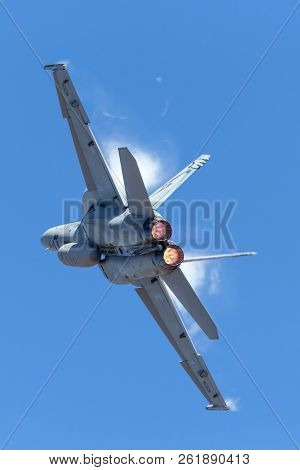 Avalon, Australia - March 3, 2013: Royal Australian Air Force (raaf) Boeing F/a-18f Super Hornet Mul