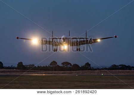 Avalon, Australia - March 1, 2013: Lockheed C-121c Super Constellation Vintage Airliner Aircraft Vh-