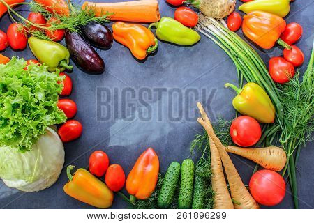 A Rich Variety Of Food Photography Vegetables.
A Rich Variety Of Autumn Colorful Bright And Fresh Ve