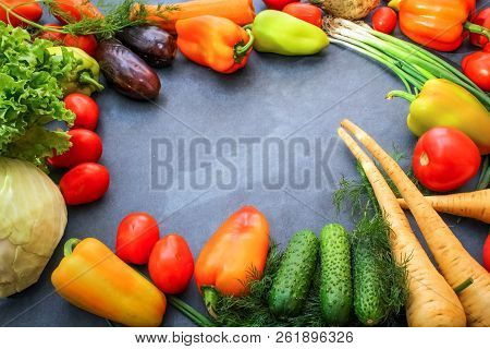 A Rich Variety Of Food Photography Vegetables.
A Rich Variety Of Autumn Colorful Bright And Fresh Ve