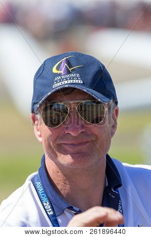 Avalon, Australia - March 3, 2013: British Aerobatic Pilot Mark Jefferies.