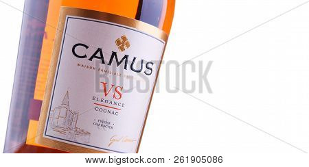 Bottle Of Camus, A Brand Cognac From Cognac, France
