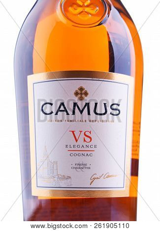 Bottle Of Camus, A Brand Cognac From Cognac, France