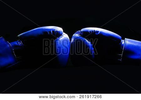 Muay Thai Boxing Gloves In The Darkness