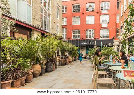 London. October 2018. A View Of Heddon Street In London