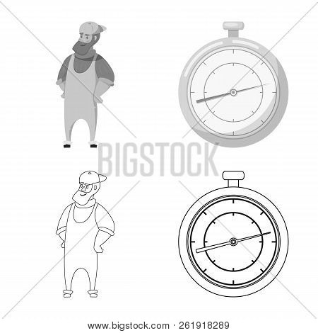 Vector Illustration Of Goods And Cargo Symbol. Set Of Goods And Warehouse Stock Vector Illustration.