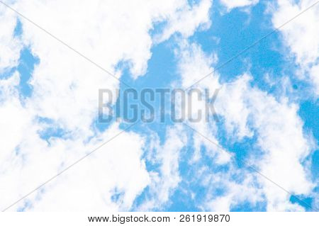 Cloudy On The Sky With Indigo Blue Background