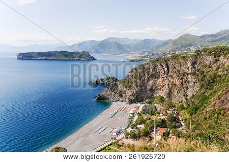 A Bay Of San Nicola Arcella Near The Arcomagno, Calabria, South Of Italy.