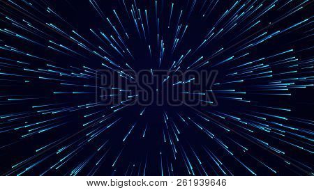 Abstract Circular Speed Background. Starburst Dynamic Lines Pattern. Abstract Data Flow Background.