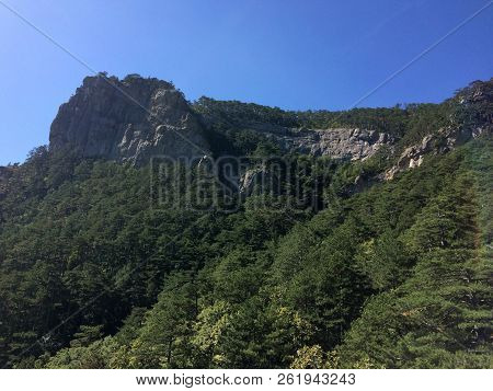 Nature In The Mountains On The Southern Coast Of Crimea. Botkin, Tarakhtashskaya, Miskhorskaya Trail