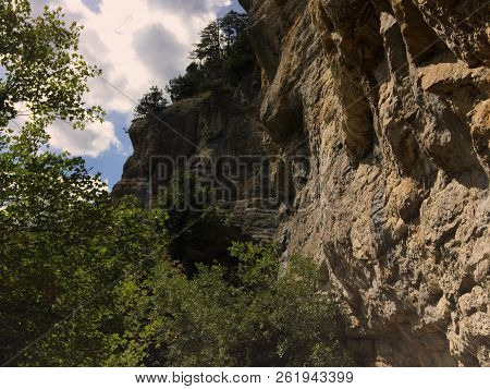 Nature In The Mountains On The Southern Coast Of Crimea. Botkin, Tarakhtashskaya, Miskhorskaya Trail