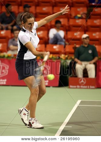 Roberta Vinci spielen bei den Qatar Open in Doha, 2006.